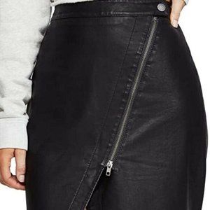 Free People Leather Wrap Pencil Skirt Size 4 Brand New with Tags